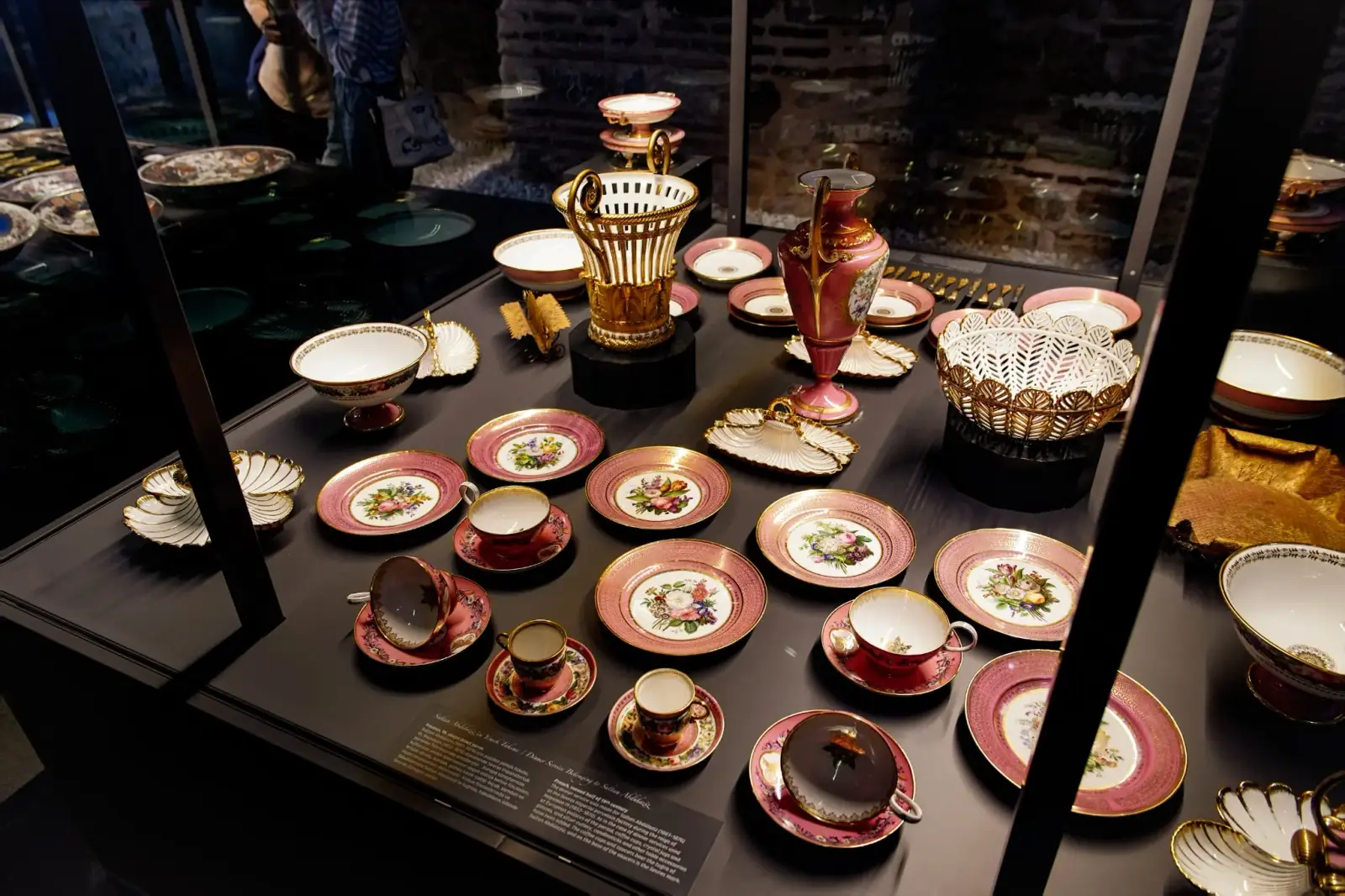 European porcelain cups, saucers and coffee wares from the late Ottoman court.